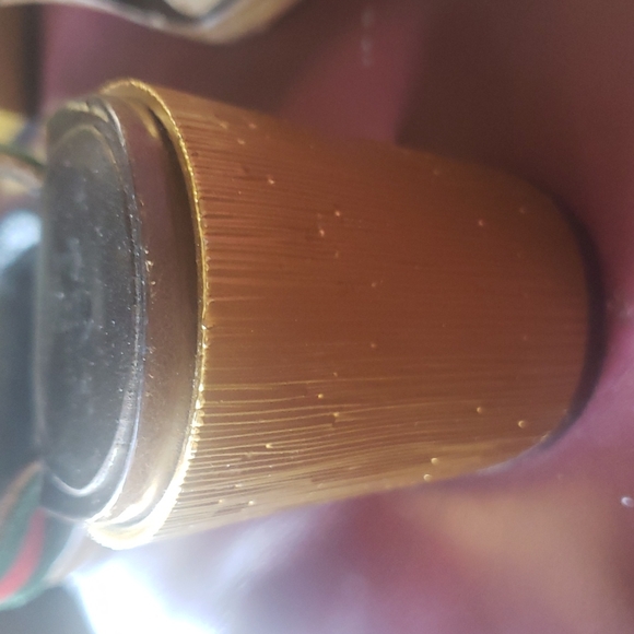 GUCCI Querelle Web Horse Bit Suede Sandal Gold Block Heel EUR 37.5/US 7.5. - Picture 4 of 6